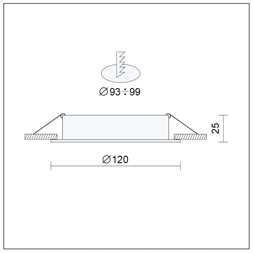 PANEL LED OCZKO LED PLAFON LED 6W 230V 4000K Rodzaj plafon