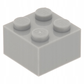 

Lego Klocek 2 x 2 Jasnoszary Lbg 3003 Nowy
