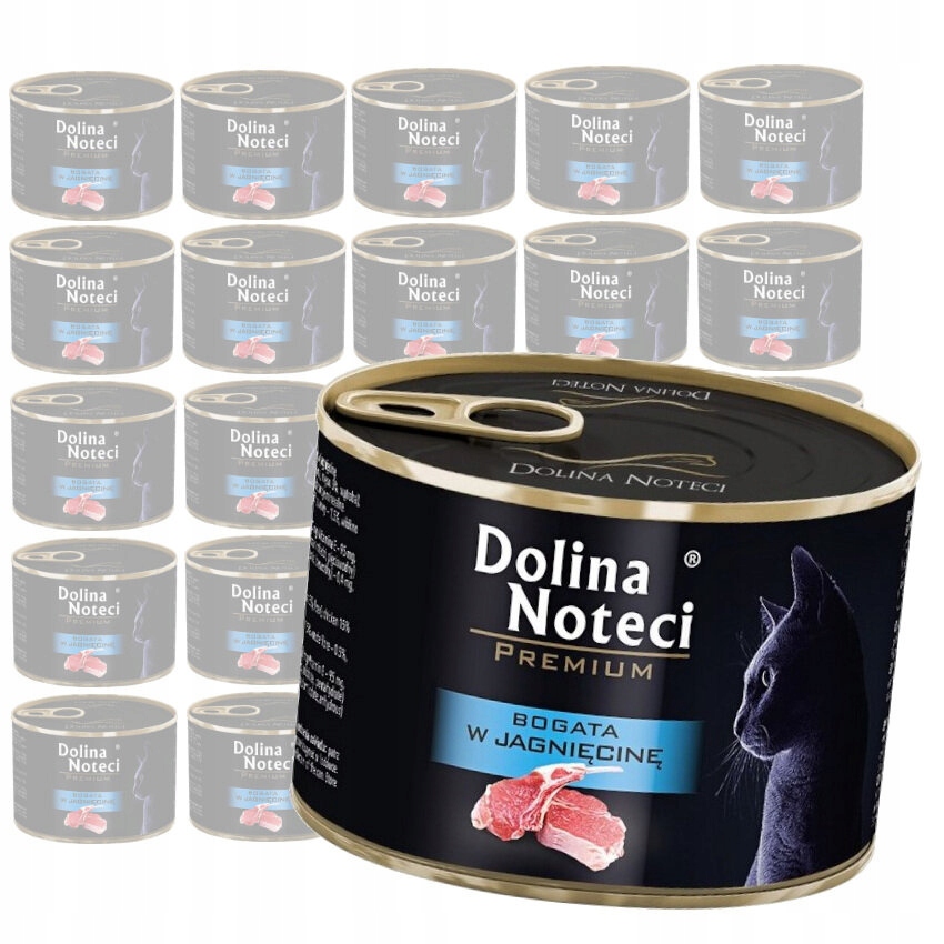 Dolina Noteci Krmivo Pro Kočky S Jehněčím Masem 24x185 g