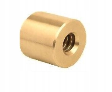 Cylindrická trapézová matice 26x5 bronz 3D Cnc