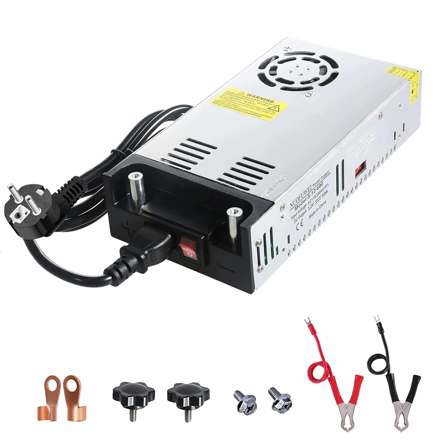 Impulsní napájecí zdroj 12V 50A 600W Ac transformátor na DC pro pásky, Rádia, Smps