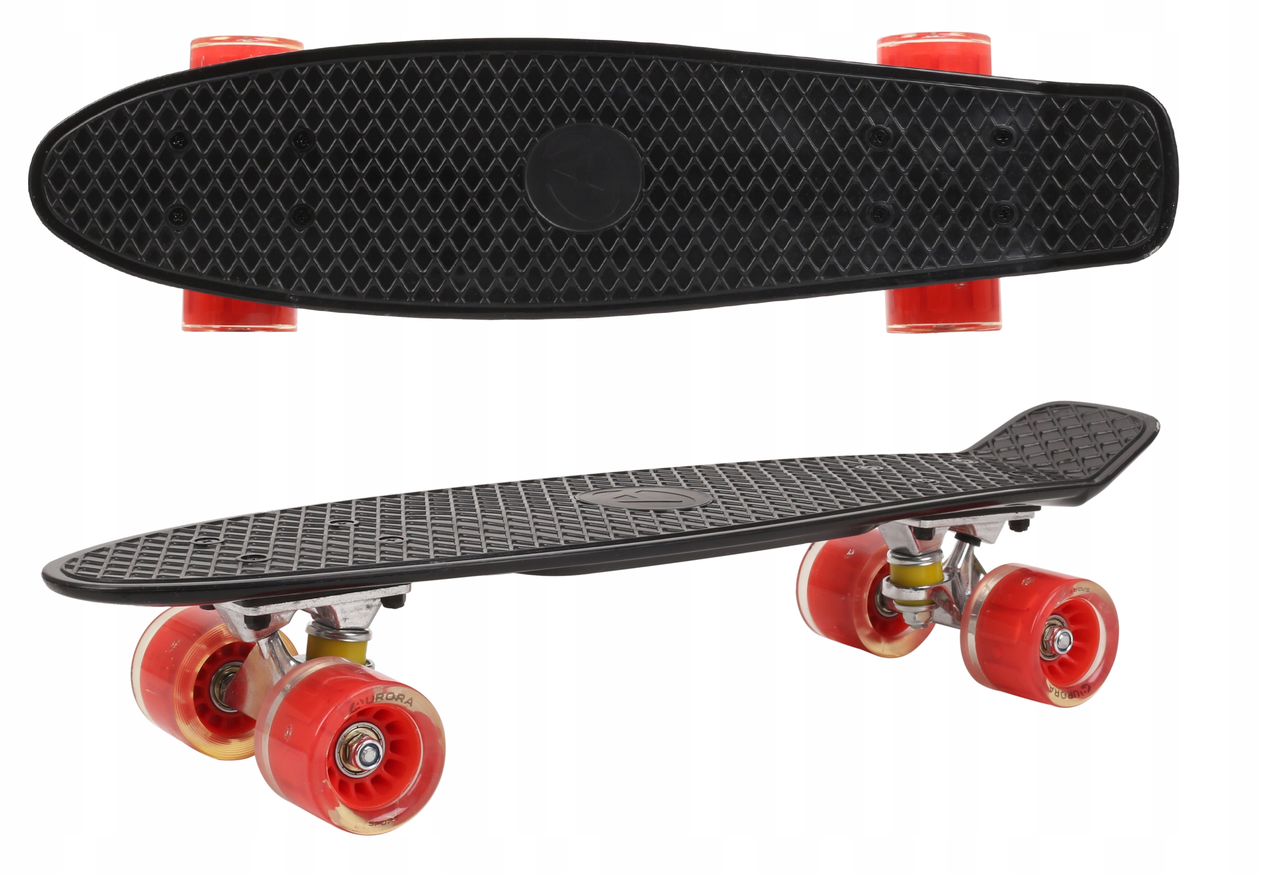 DESKA FISZKA FISHBOARD 100KG 56CM KOŁA LED KOLORY Średnica kół 60 mm