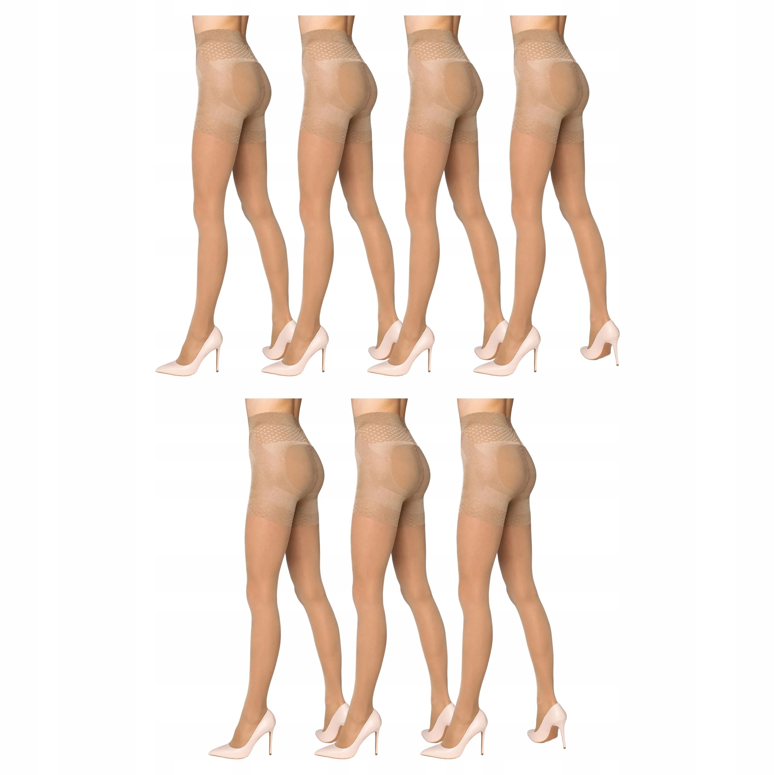 7 x Marilyn punčocháče Plus Up 40DEN 3 glace