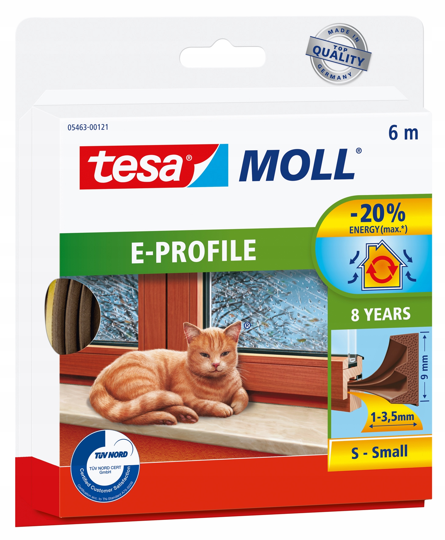 

Uszczelka samoprzylepna gumowa tesa profil E 6M