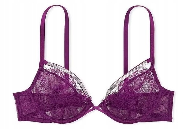Měkká podprsenka Victoria's Secret s krajkou a zirkony 70E (32DD)