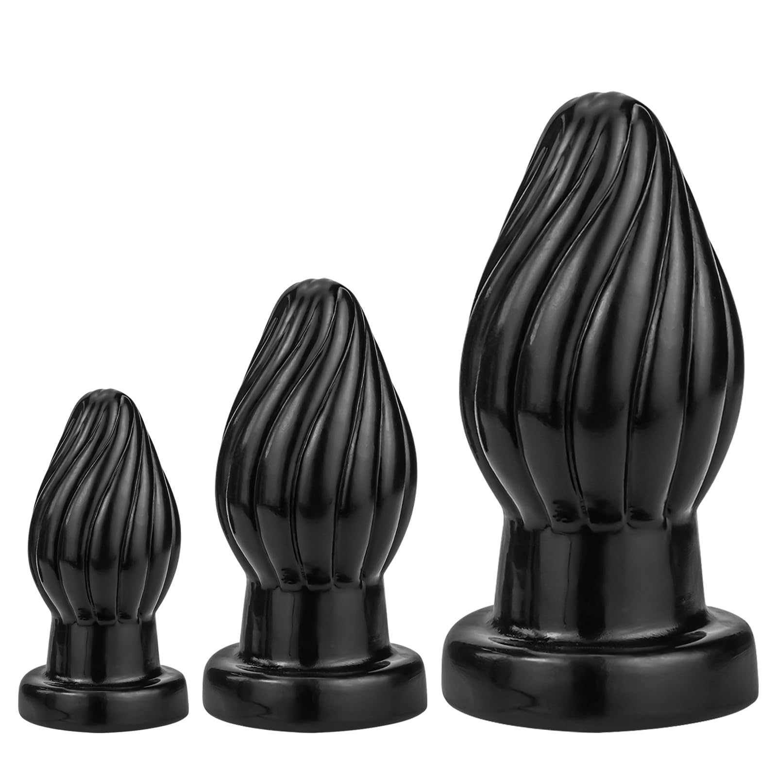AMZII Korek Analny Kulki Analne Dildo Analne Zabawka Erotyczna Czarny M — miniatura 6