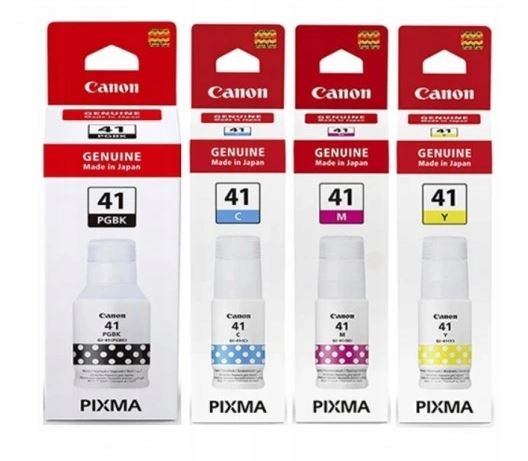 SADA 4x ATRAMENTOV ORIGINÁL GI-41 CMYK GI41 CANON