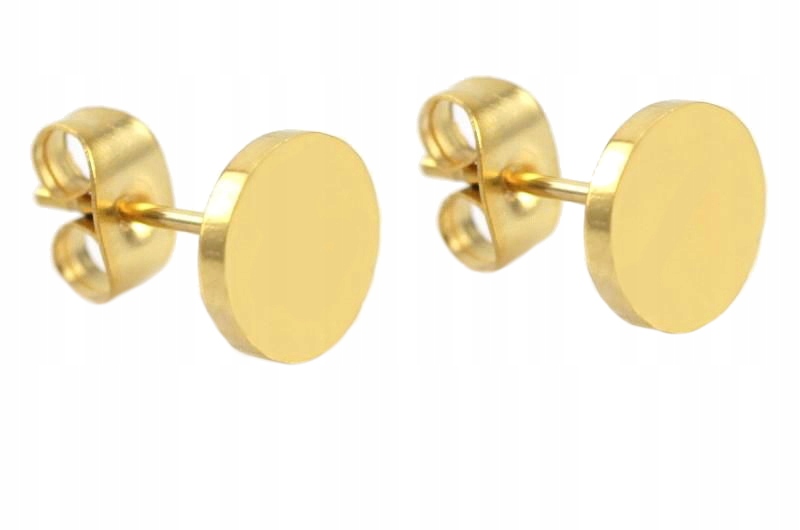 

Kolczyki Złote Kółka 7 mm 18 Krt Stal Chirurgiczna