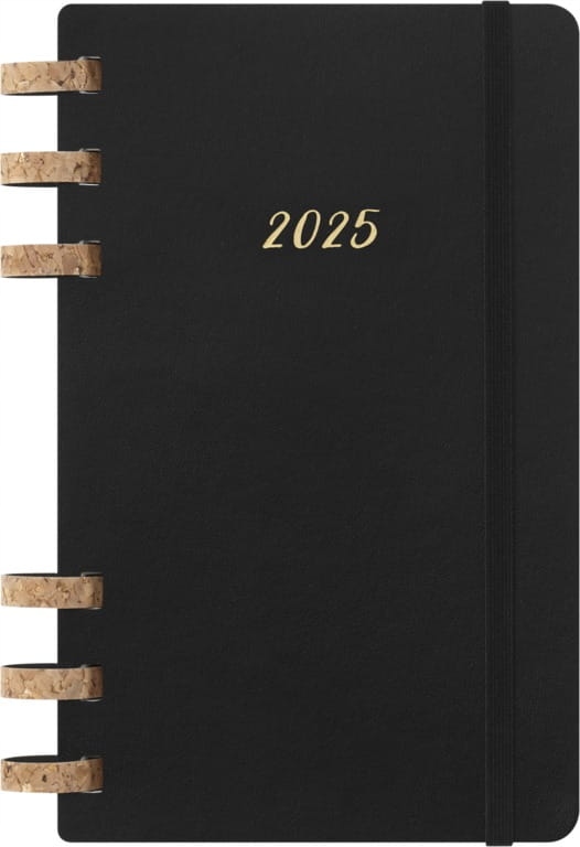 Kalendarz Moleskine tygodniowy/miesięczny na spirali 12M L, czarny 2025