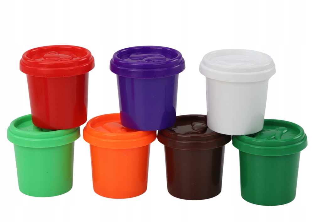 ZESTAW W KUBECZKU CIASTOLINY 8 SZTUK FOREMKI Marka LEANToys