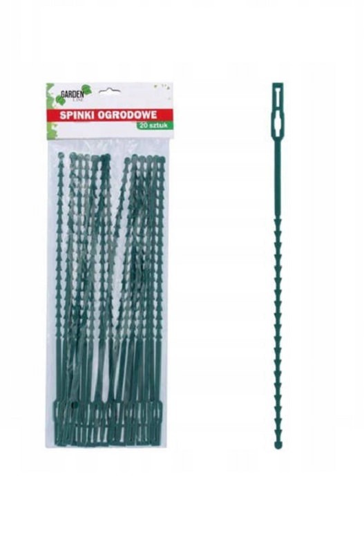 SPINKI OGRODOWE OPASKI ZAPINKI DO ROŚLIN TRYTKI 20 sztuk Marka Gardenline