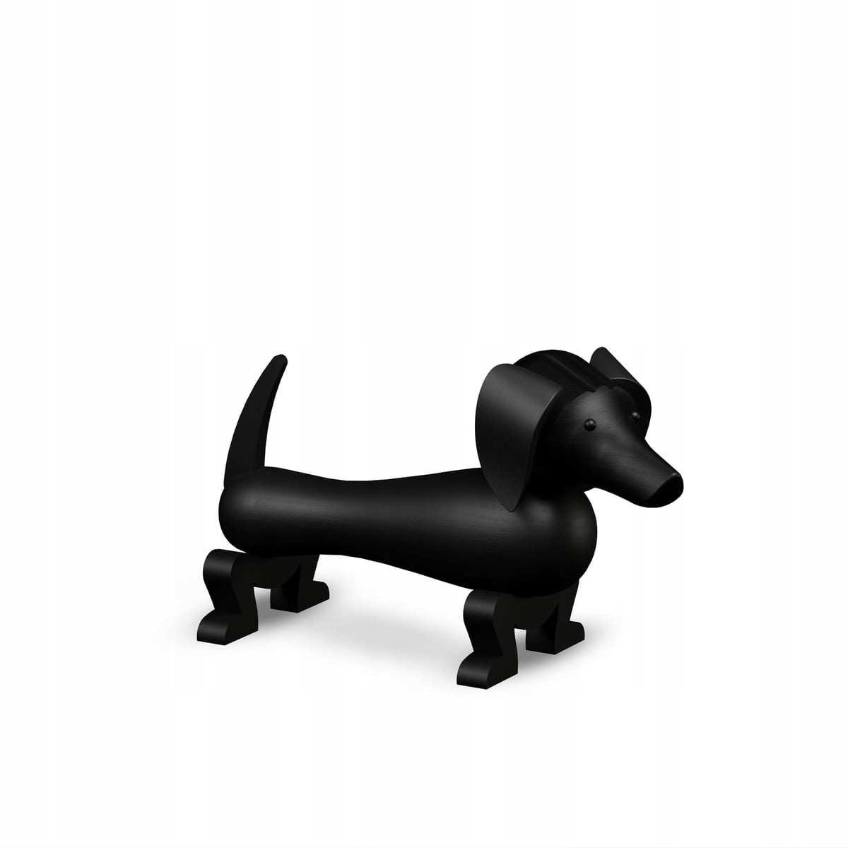 Kay Bojesen Dog Drevená figúrka Pes Jazvečík M Čierna