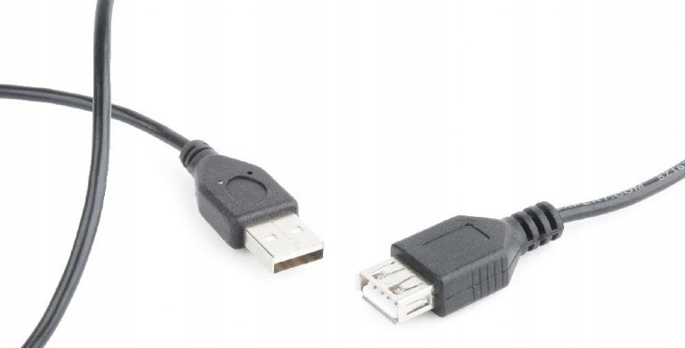 Gmb Przedłużacz Usb 2.0 Am-af 15cm dł. Kabel Black