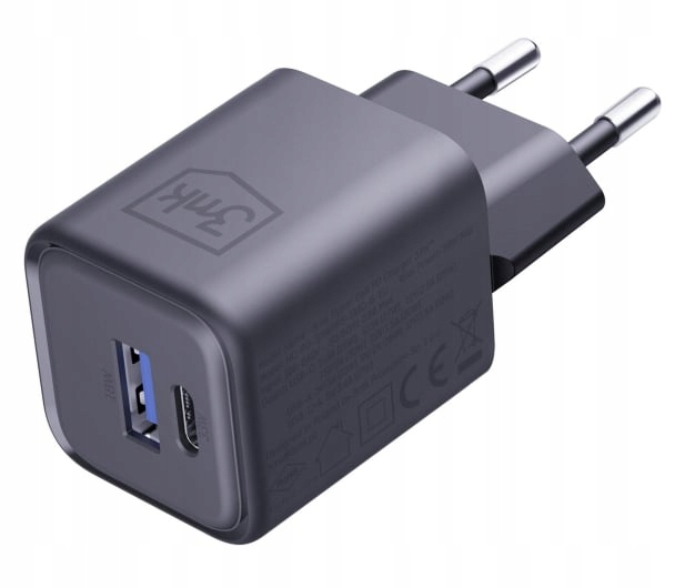 Ładowarka 3mk Hyper Charger Pd 33W GaN QC4+ Pps Afc Fcp Scp 1A1C Black