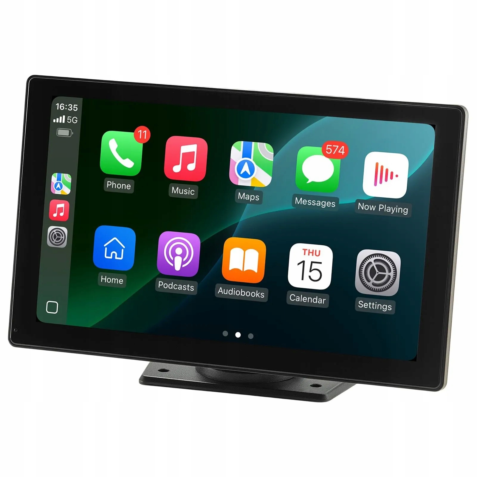 Obrazovka CarPlay/Android Auto 9″ dotykový Bt Gps přední/zadní kamera pro couvání