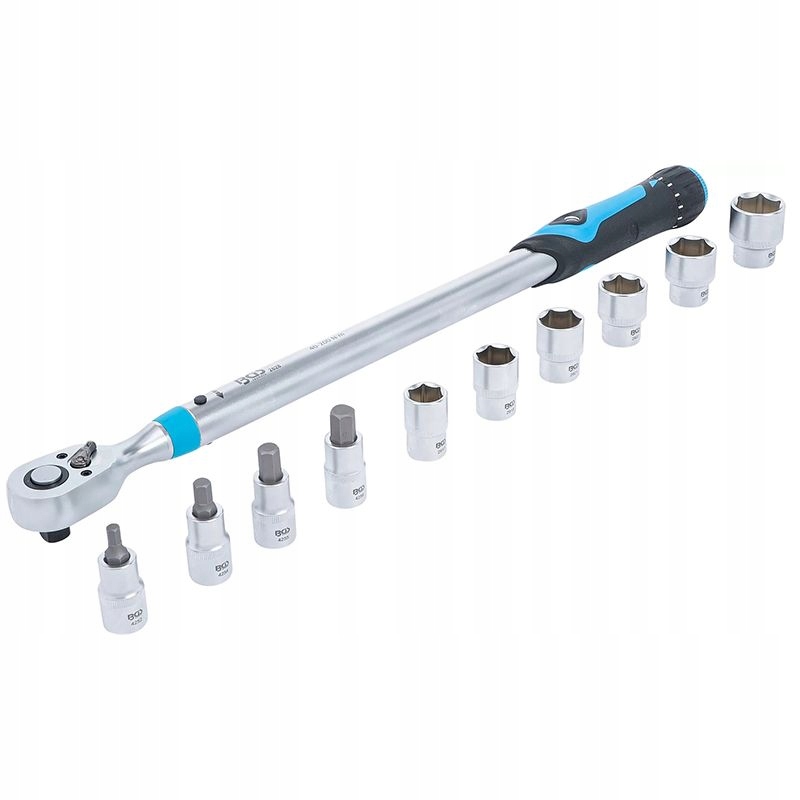 Momentový kľúč s obojsmernou račňou 12,5 mm 1/2" 40-200 Nm Bgs