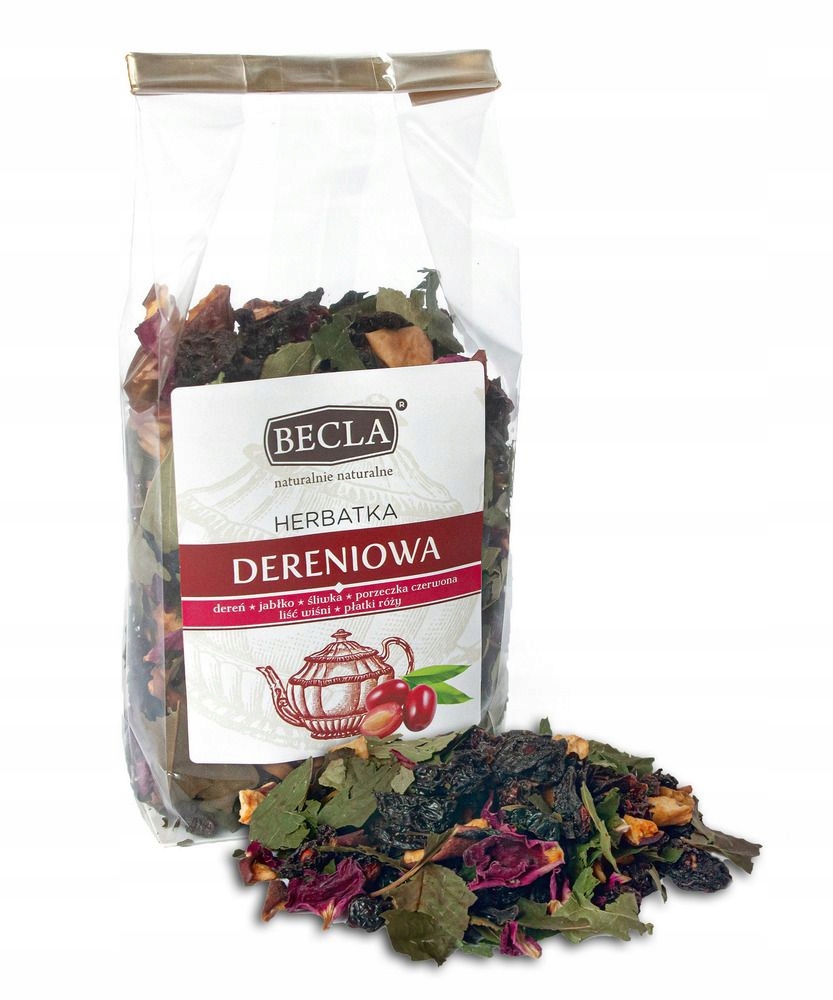 Levně Dereniová Čajová Nálevka Ovocná Čajová Dárek přírodní 40g Becla