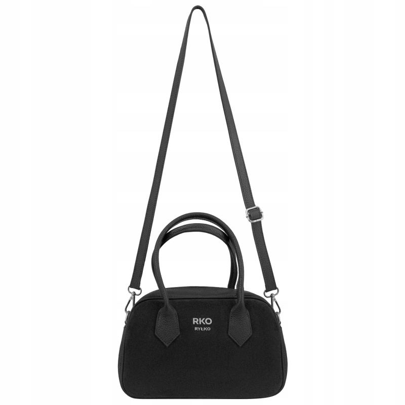 Ryłko R40890TB _YM3 dámská kožená kabelka černá Kůže jako dárek