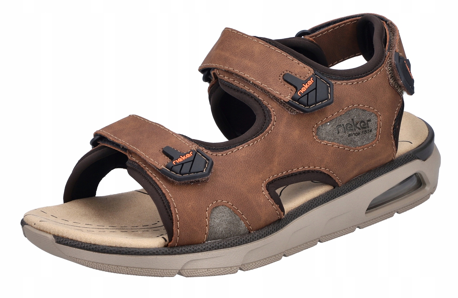 Rieker 29151-24 vel.44 hnědé pánské sandály