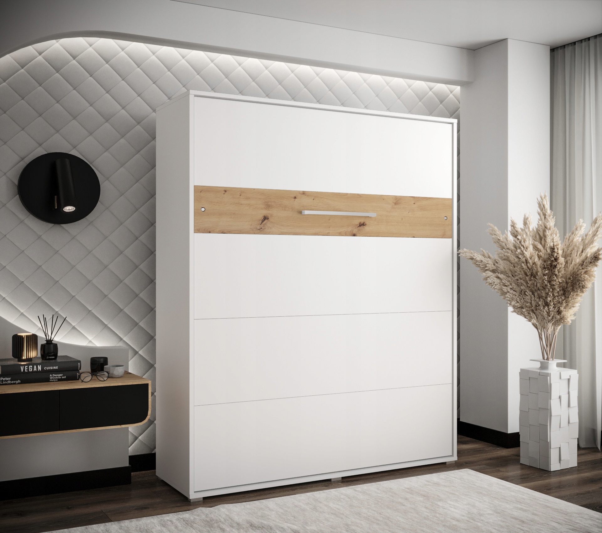 Półkotapczan pionowy Łóżko w szafie 160 cm HOME Typ sofa (kanapa)