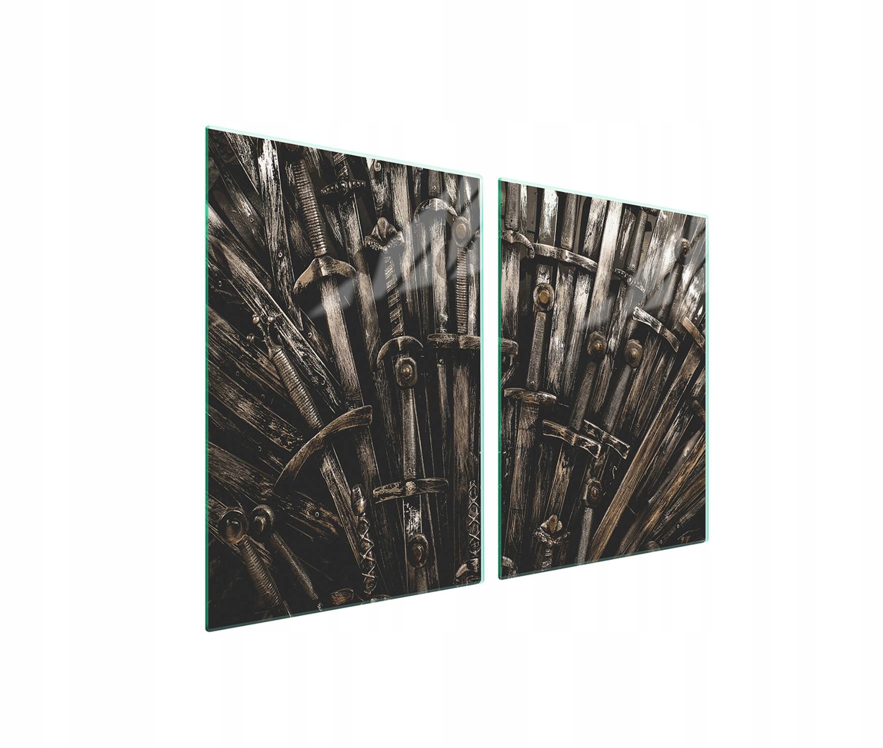 Skleněná ochranná deska na sporák 2x45x52 Vintage na zeď 7v1