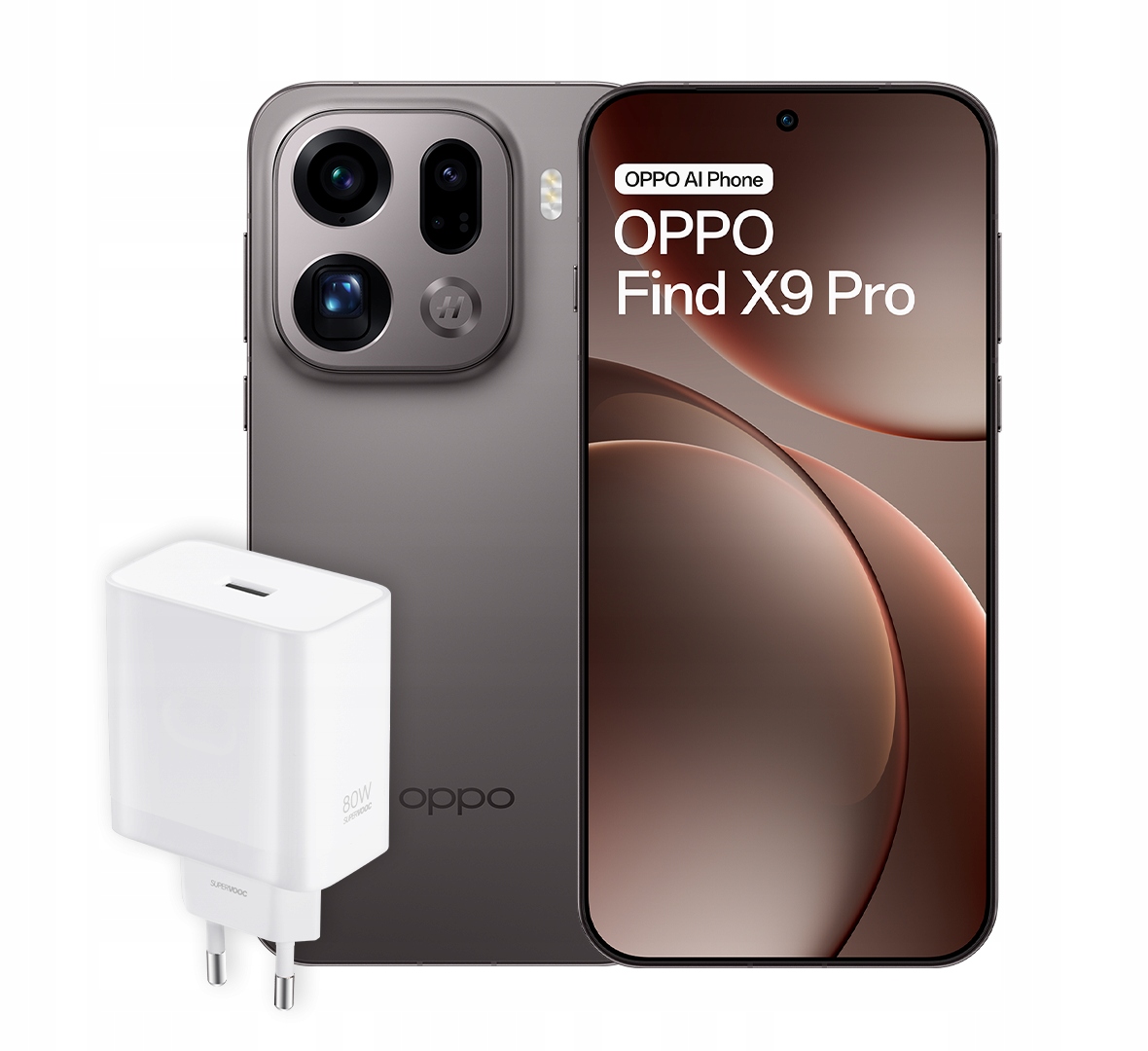 Smartfon Oppo Find X9 Pro 16/512 Gb Brązowy Ładowarka Oppo Supervooc 80W