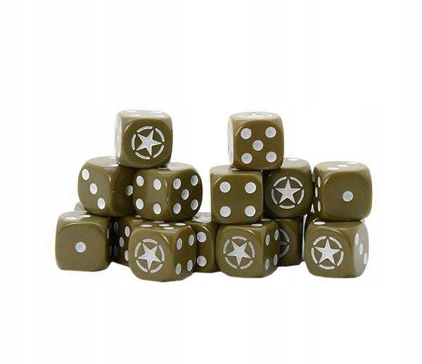 Bolt Action Allied Star D6 pack zestaw kości