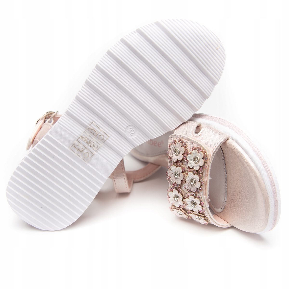 CLIBEE SANDAŁY DZIEWCZĘCE RÓŻOWE PROFILOWANE 36 Płeć dziewczynki