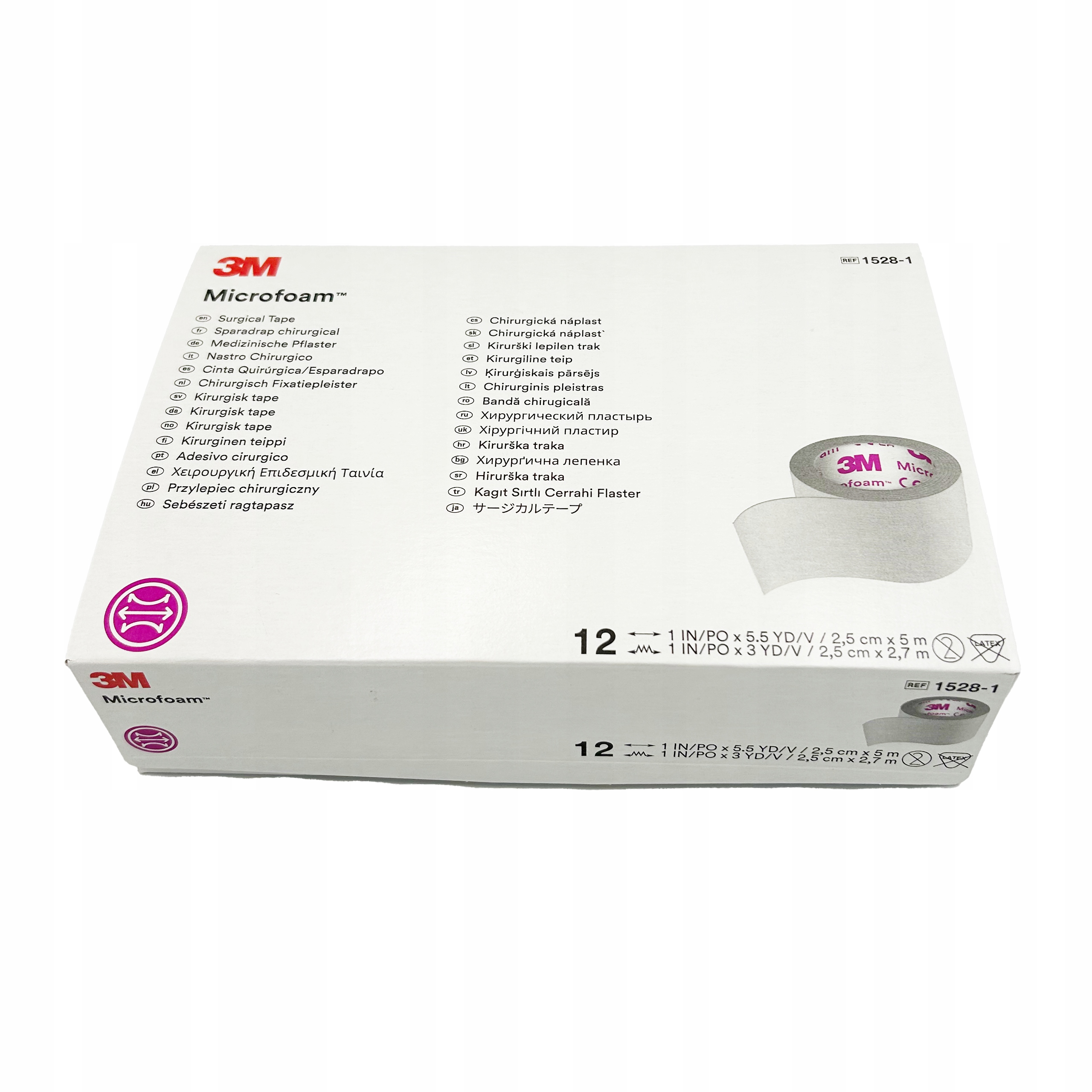 TAŚMA PIANKOWA 3M Microfoam do RZĘS 2,5cmx5m wąska EAN (GTIN) 30707387019830