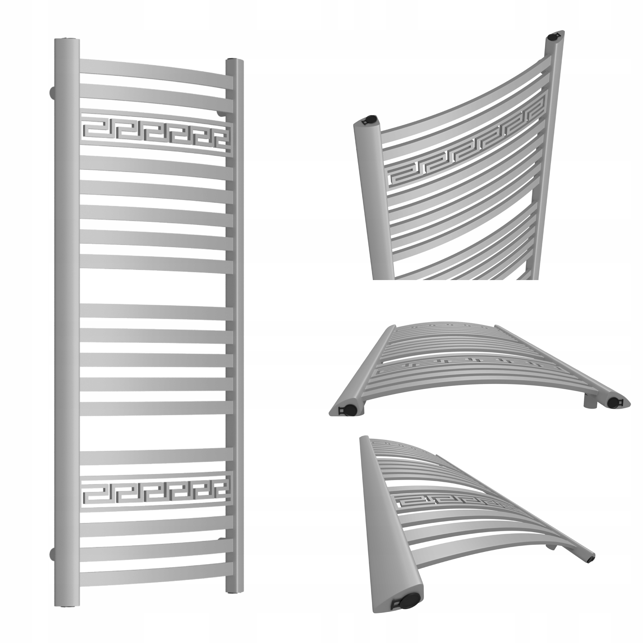 Koupelnový Radiátor Emiter 1350x570 4 Únor Silver