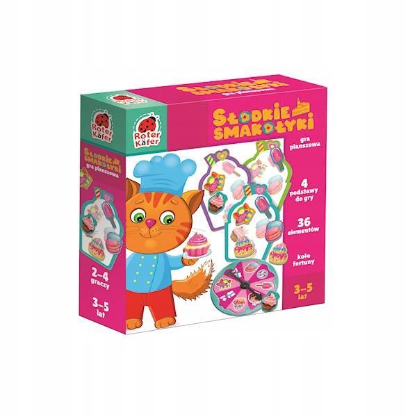 GRA EDUKACYJNA SŁODKIE SMAKOŁYKI PLANSZÓWKA SORTOWANIE ROTER KAFER Czas rozgrywki Do 1 godziny