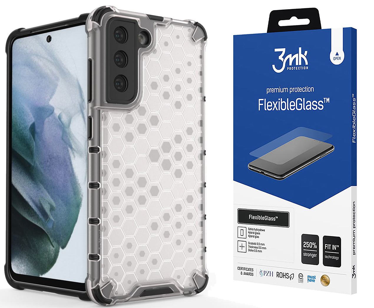 

Etui Case do, Samsung Galaxy S21 Fe 5G Szkło 3MK