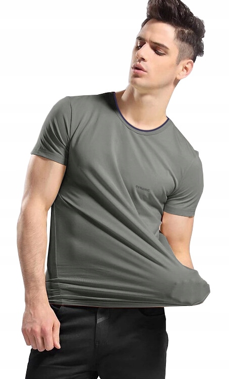 

T-shirt Koszulka Koszulki Męskie 327 r 3XL stalowy