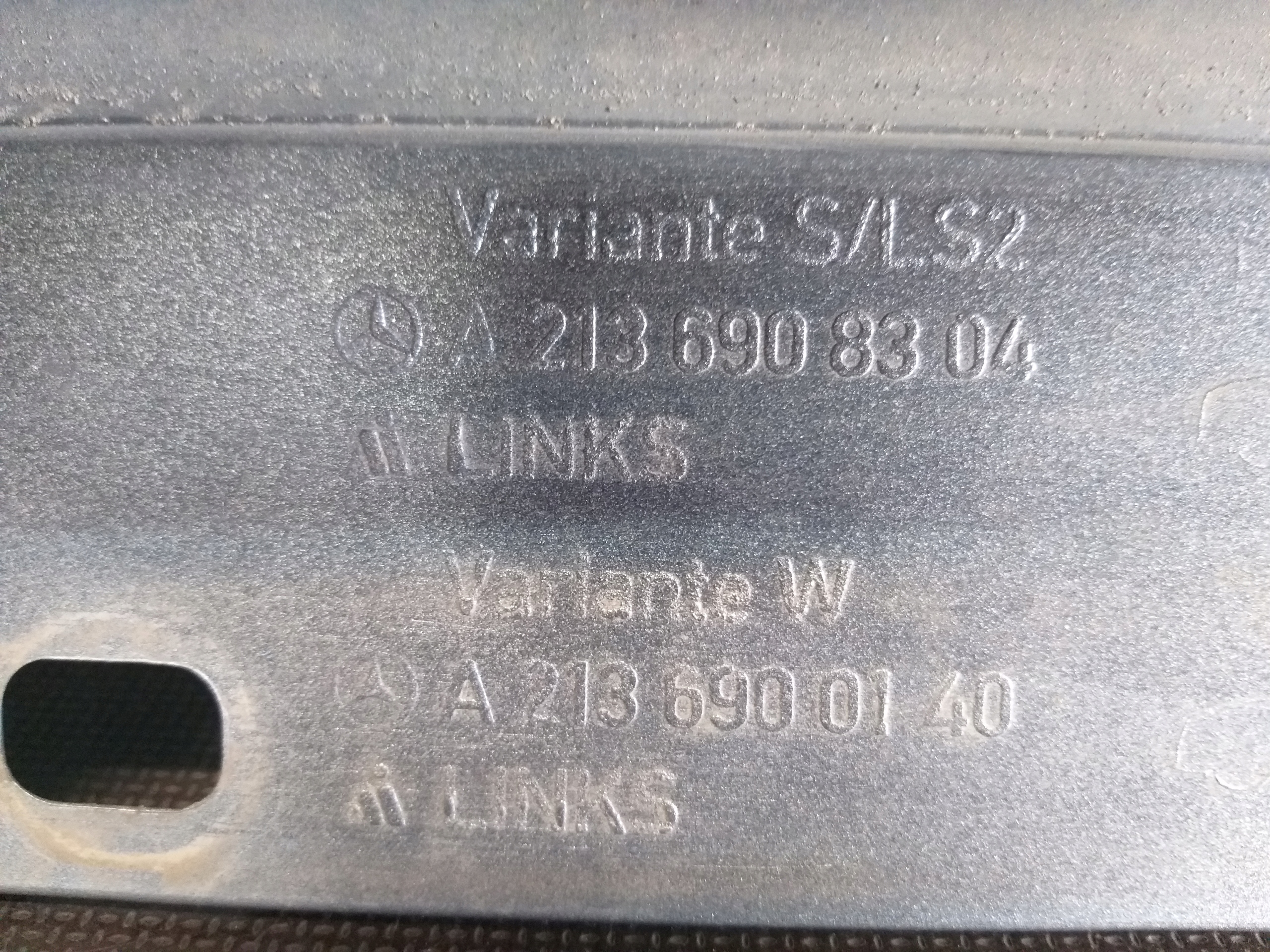 threshold moulding threshold left MERCEDES E KLASA W213