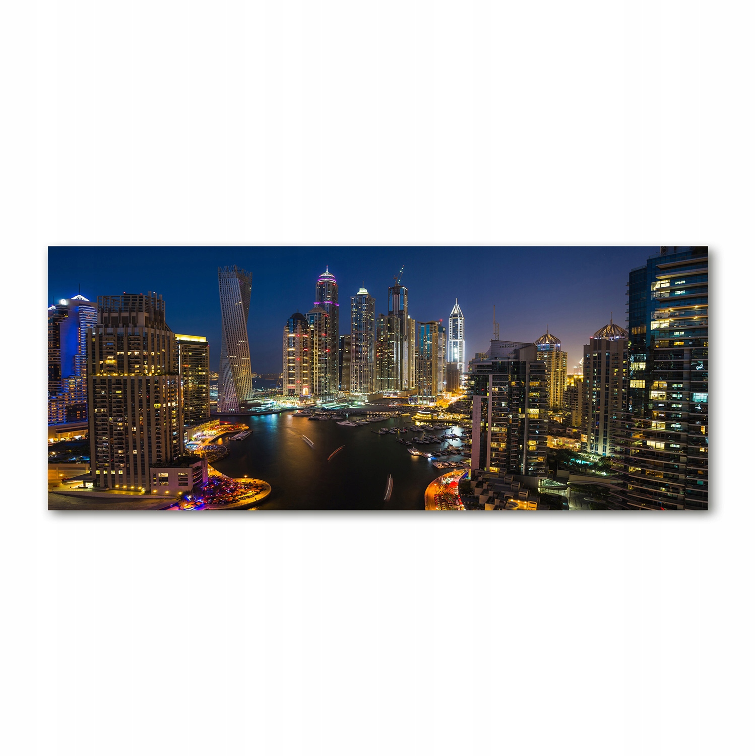 

Foto obraz akryl zdjęcie Marina w Dubaju 125x50 cm