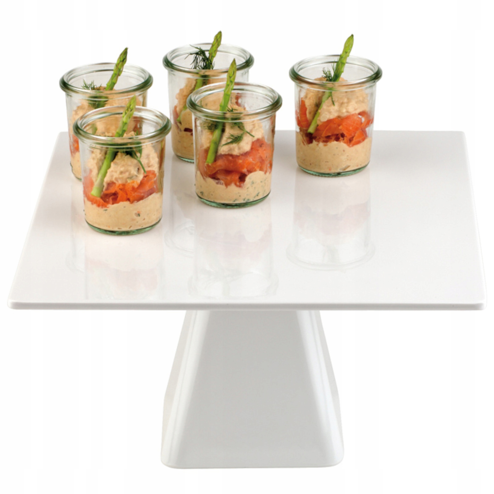 Podnos čtvercová na dort z melaminu 310 x 310 x 160 mm Hendi 566527