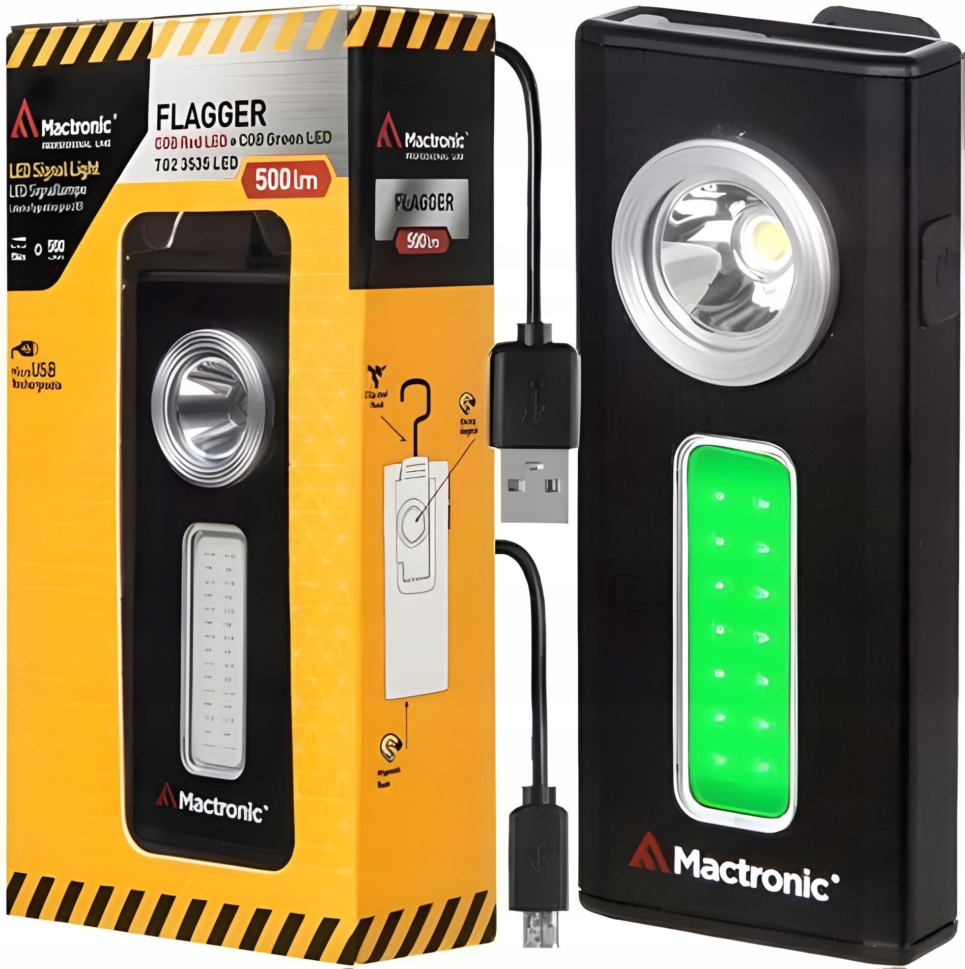 Mactronic Flagger Led Bateriová Signalizační Svítilna S Výkonem Až 154 M