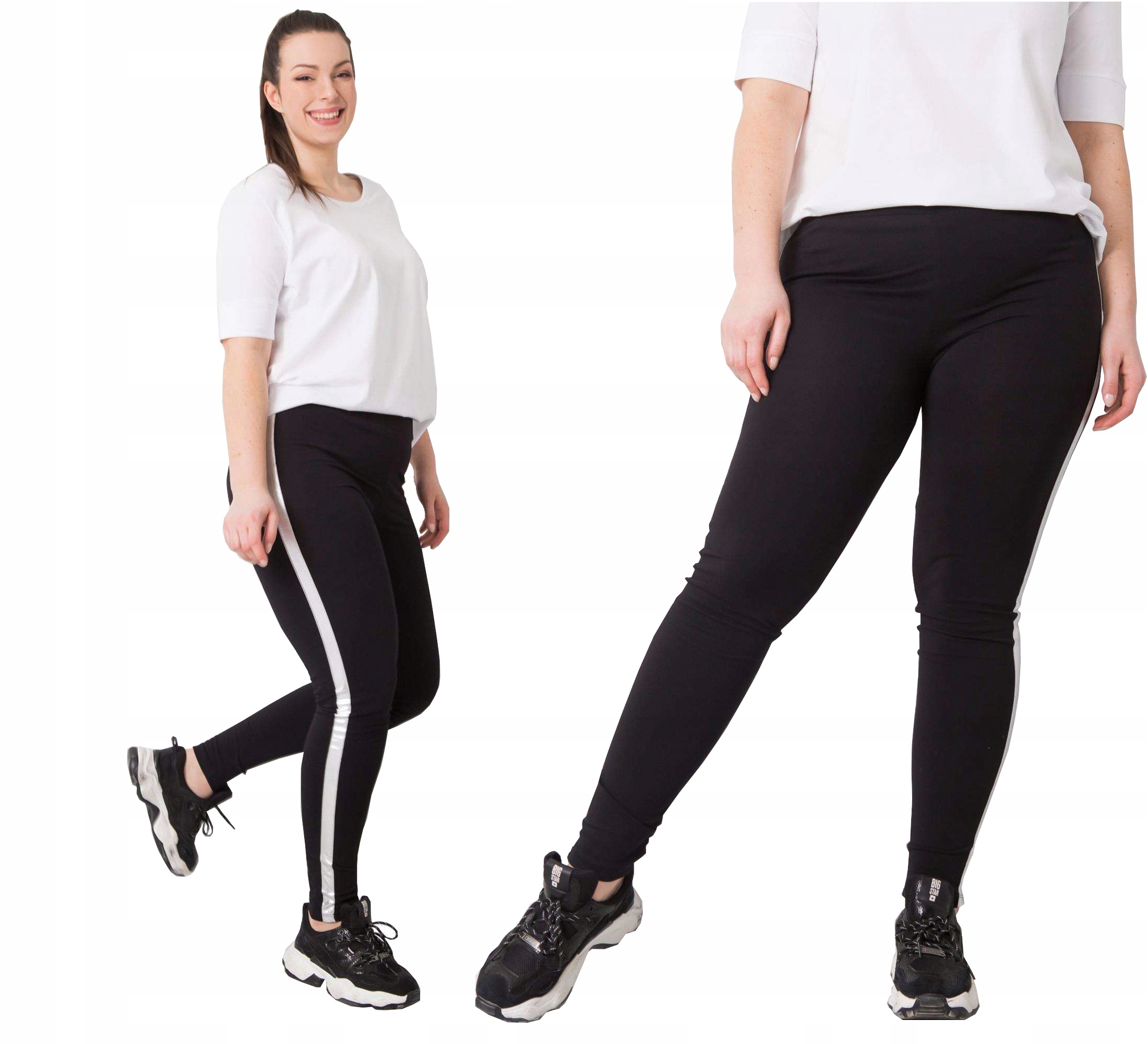 

Legginsy lampas Big Size Getry bawełna F64 3XL/4XL