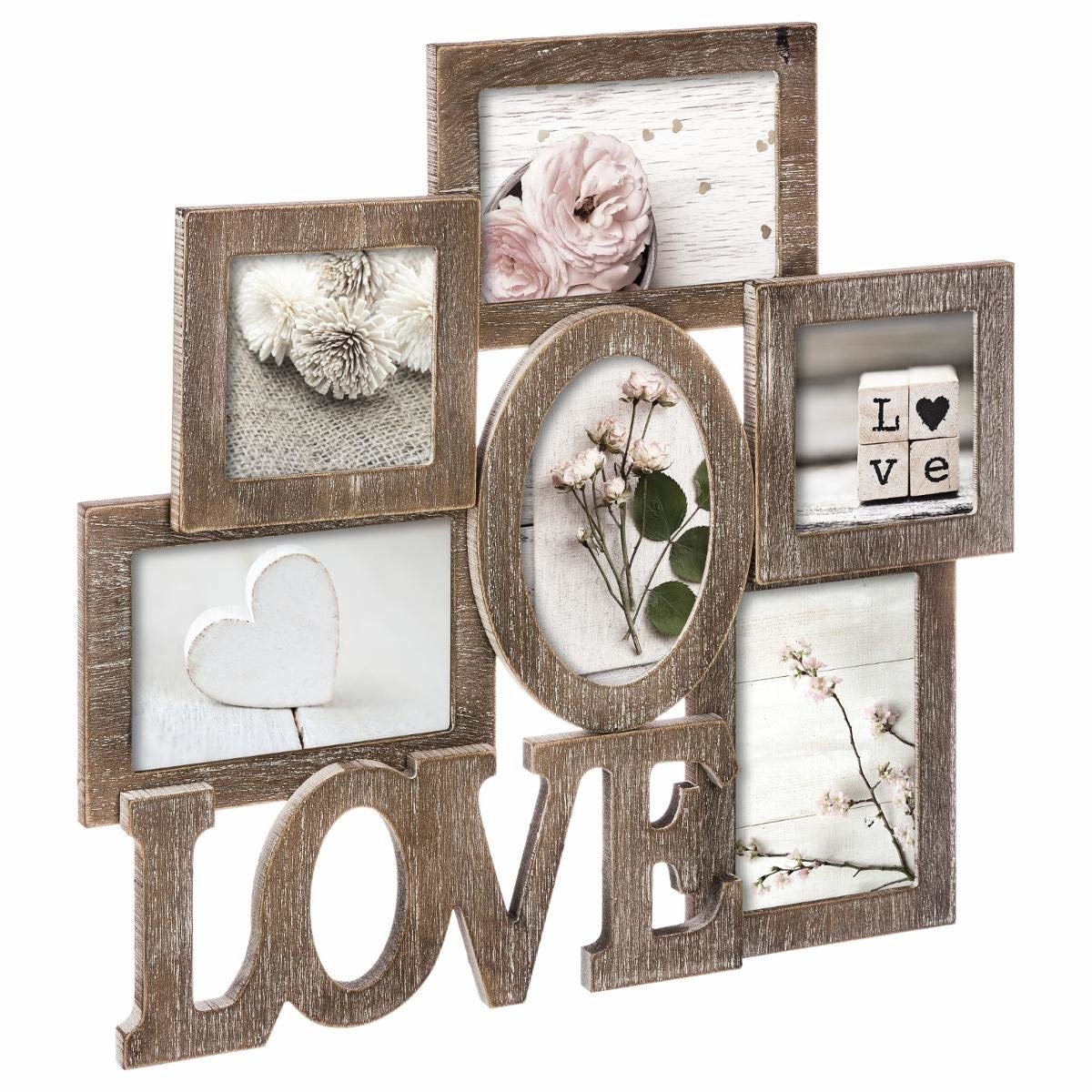 RAMKA NA ZDJĘCIA Z NAPISEM LOVE 6 FOTO KOLAŻ Marka Atmosphera