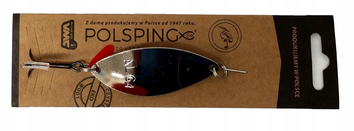 Błystka Wahadłowa Polsping Alga NR.3 30G Nikiel (srebrna) BW-A03