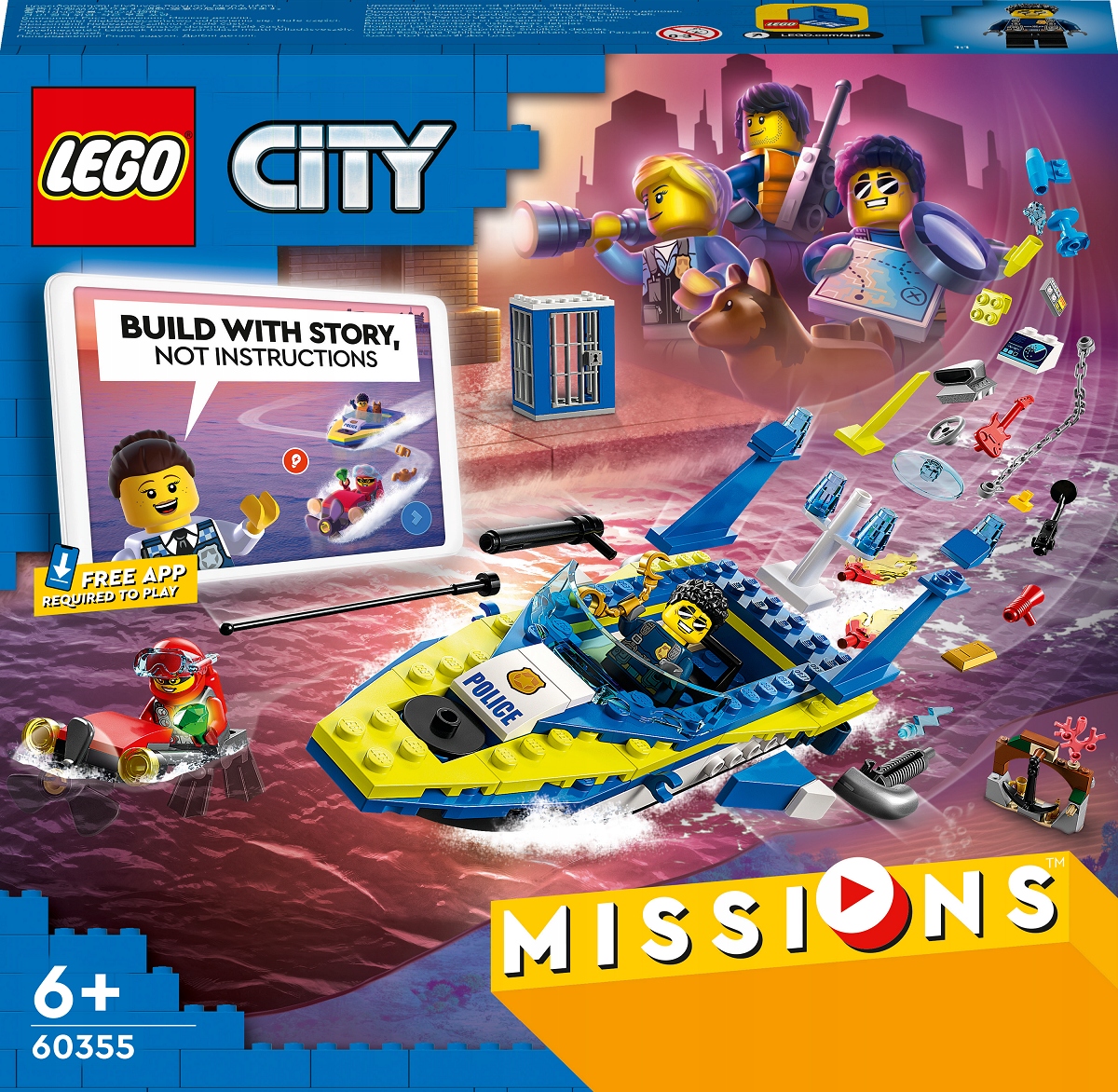 

Lego City Śledztwa wodnej policji 60355 278 el. 6+