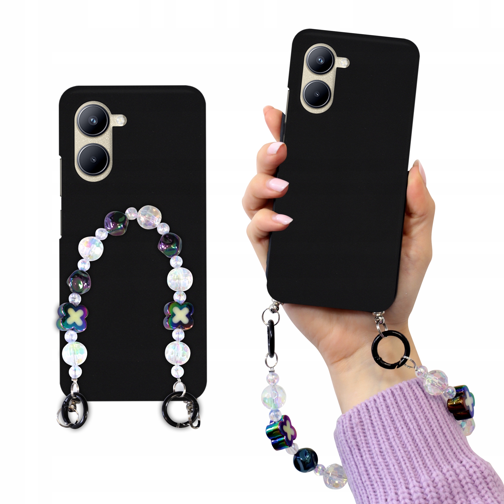 Matné Čierne Puzdro Pre Realme C33 Blink Korale Holo