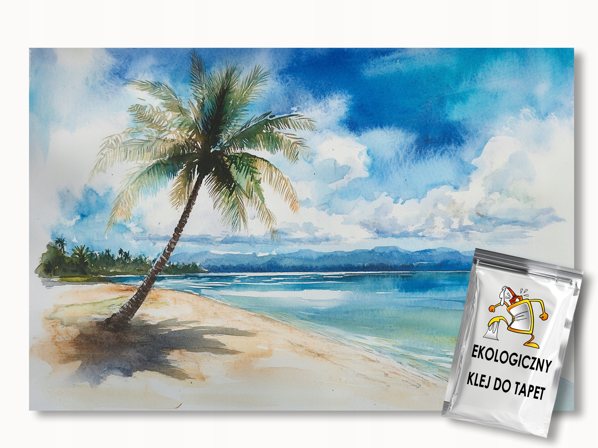 Fototapeta Flizelina Léto Exotická Pláž Moře Oceán Palma 250x175 110g