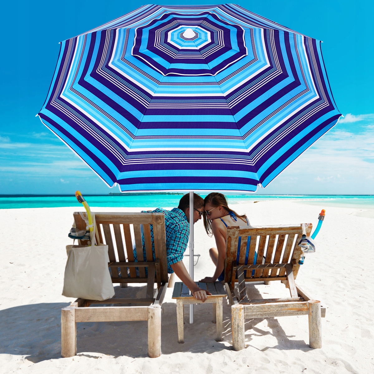 SPORT I TURYSTYKA TURYSTYKA NA PLAŻĘ/NA PIKNIK PARASOLE PLAŻOWE Model Beach Umbrella