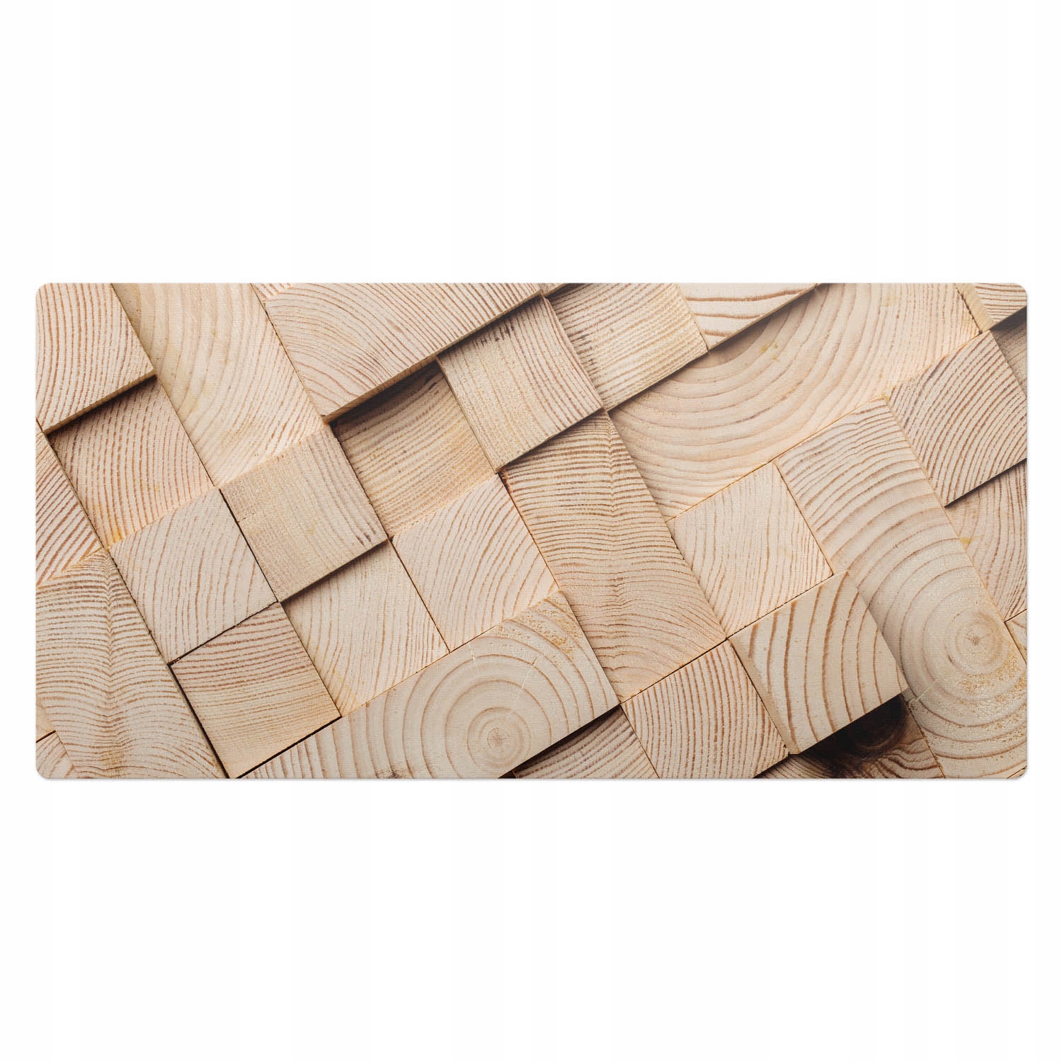 Ochranná podložka na stůl se vzorem Dřevěné puzzle 100 x 50 cm