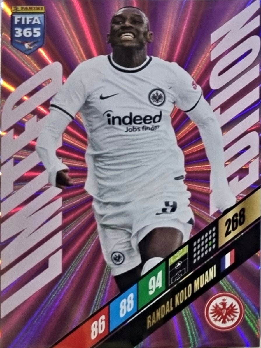 FIFA 365 2024 PANINI karta LIMITED Randal Kolo Muani EINTRACHT FRANKFURT