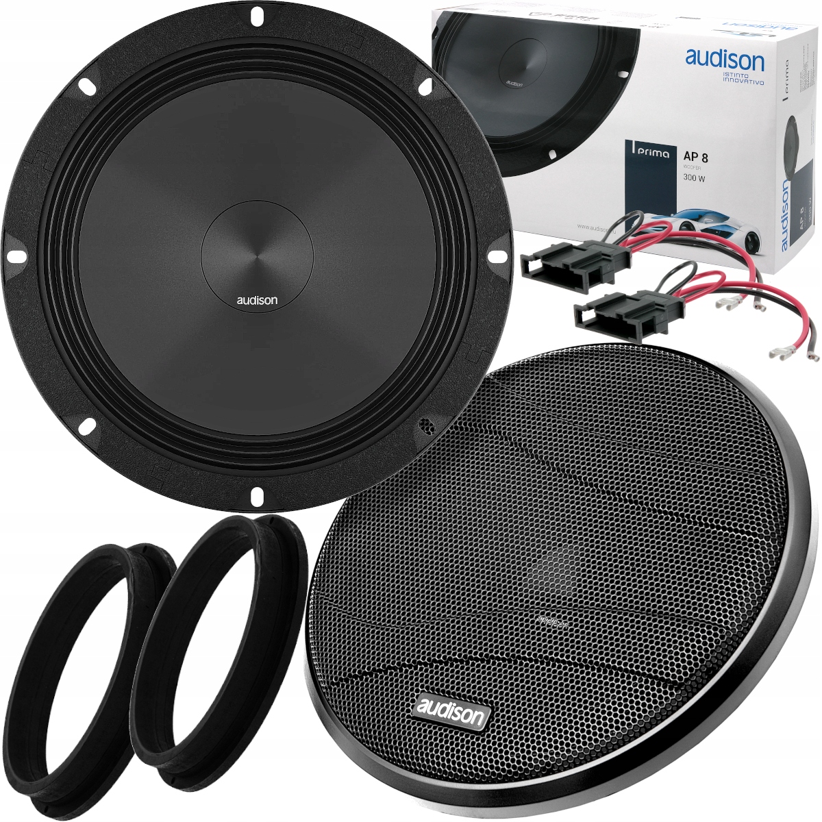 GŁOŚNIKI SAMOCHODOWE AUDISON 200MM DO VW GOLF 5 GOLF 6 CADDY JETTA 5 TOURAN