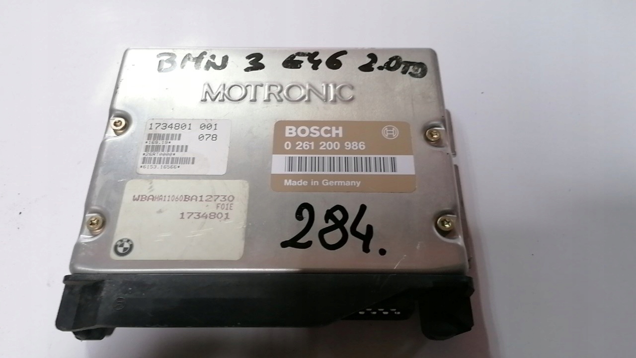 BMW 3 E46 2.0TD sterownik 0261200986 1734801