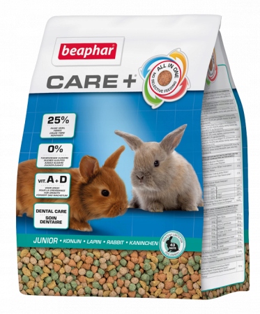 Levně Beaphar Care+ Rabbit Junior Premium 1,5 kg Kompletní krmivo pro mladé králíky