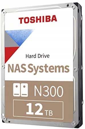 Dysk twardy Toshiba N300 12TB HDWG51CUZSVA 7200RPM 512MB cache 3,5''
